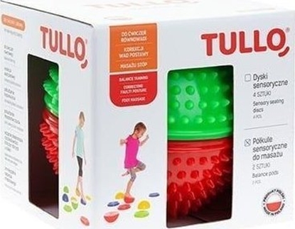 Изображение Tullo Pókula sensoryczna czerwona/zielona 2szt