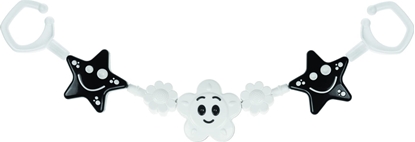 Picture of Tullo Zawieszka do wózka czarno-biaa 2 gwiazdy i kwiat