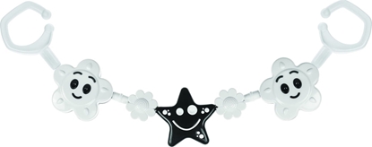 Picture of Tullo Zawieszka do wózka czarno-biaa 2 kwiatki, gwiazda