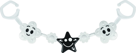 Picture of Tullo Zawieszka do wózka czarno-biaa 2 kwiatki, gwiazda