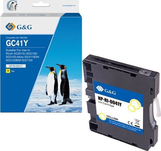 Picture of Tusz G&G kompatybilny ink / tusz z 405768, NP-RI-0041Y, yellow, 600s