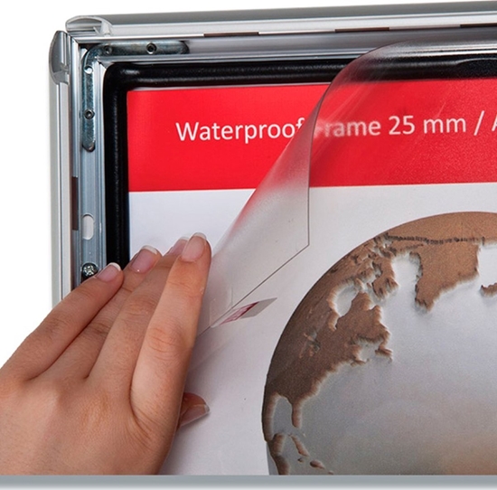 Picture of Twinco Ramme Twin Light Snapframe, A3, vandtæt, aluminium