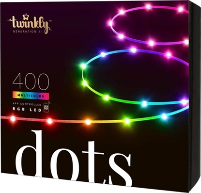 Picture of Twinkly Dots Smart LED 400 RGB, 20m, Black wire | Multicolor