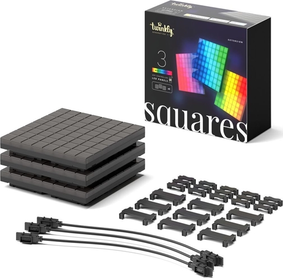 Picture of Twinkly Squares Extension Kit 3 Blocks (extension) RGB LED moduowe panele dekoracyjne
