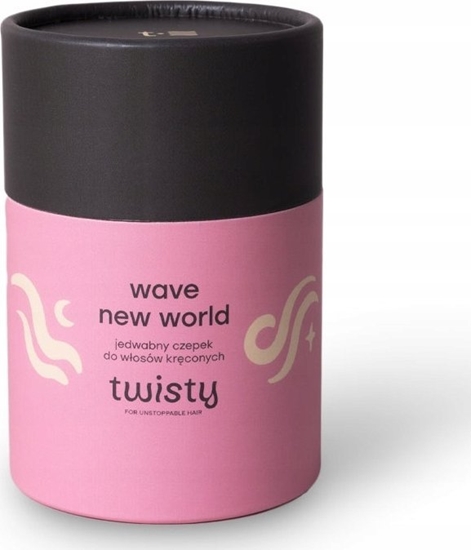 Изображение TWISTY_Wave New World jedwabny czepek do wosów krconych Multi