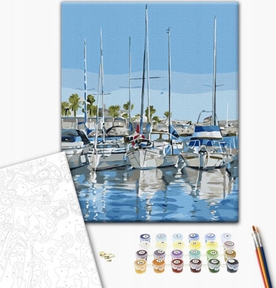 Picture of Twoje Hobby Malowanie po numerach BRUSHME, 40x50 cm, jachty, 1 szt.