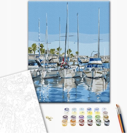 Picture of Twoje Hobby Malowanie po numerach BRUSHME, 40x50 cm, jachty, 1 szt.