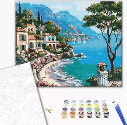 Picture of Twoje Hobby Malowanie po numerach BRUSHME, 40x50 cm, nabrzee woskie, 1 szt.