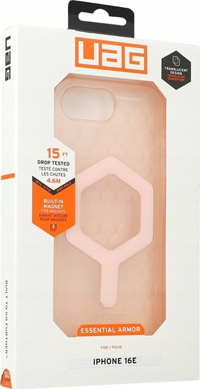 Picture of UAG Essential Armor Magsafe - obudowa ochronna do iPhone 16e (2025) kompatybilna z MagSafe (rose)