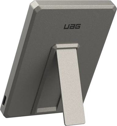 Attēls no UAG Ultra Slim 5K - powerbank 5000 mAh z podstawk, adowanie bezprzewodowe 10W, kompatybilny z MagSafe, kabel w zestawie (titanium)