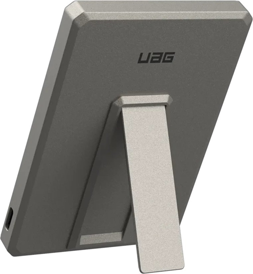 Picture of UAG Ultra Slim 5K - powerbank 5000 mAh z podstawk, adowanie bezprzewodowe 10W, kompatybilny z MagSafe, kabel w zestawie (titanium)