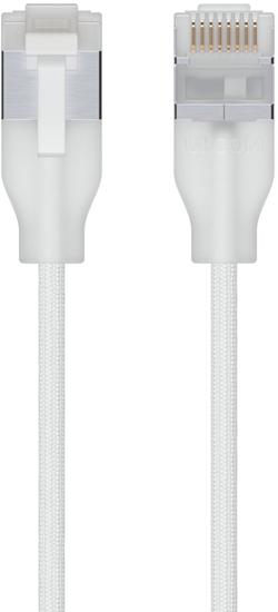 Picture of Ubiquiti UACC-Cable-Patch-EL-C6A-2M-W kabel sieciowy Póprzezroczysty, Biay Cat6a