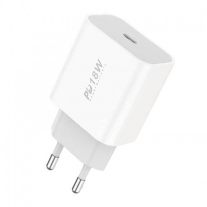 Изображение UBS-C tīkla lādētājs | 18W | Atbalsta Quick Charging | Foneng