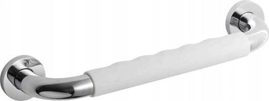 Picture of Uchwyt azienkowy prosty 30 / chrom / antypolizg. nakadka biaa