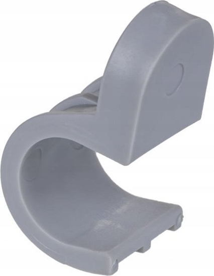 Изображение Uchwyt plastikowy do rurek instalacyjnych, pojedynczy, posadzkowy,  wzmoniony PA, rednica 18 mm