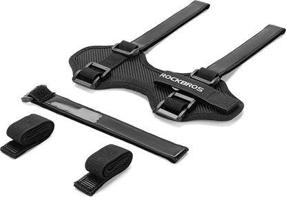 Attēls no Uchwyt rowerowy z rzepami do mocowania na ramie kierownicy na gonik bidon itp. - czarny ROCKBROS