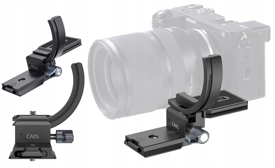 Picture of Uchwyt Statyw Statywowy Obrót Pion Poziom Arca Swiss 1/4 3/8 Obiektyw 75mm / Ca05