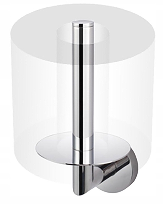 Picture of Uchwyt z rozet na zapasow rolk papieru. toalet. / chrom CLASSIC