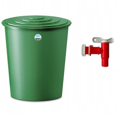 Attēls no Udens muca 310L ar vaku un kranu O80x93cm 8003507443013