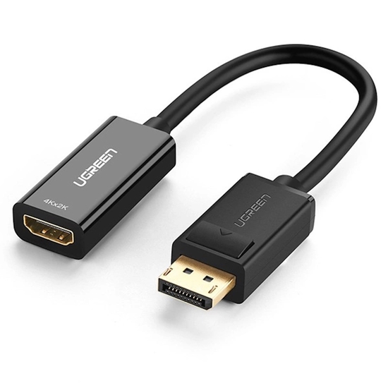 Picture of Ugreen Ugreen Kabelis no DisplayPort (vīriešu) uz HDMI (sieviešu) (vienvirziena) 1080P 60Hz 12bit Melns (40362)