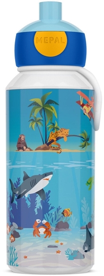 Picture of U-grow Butelka dla dzieci pop-up campus 400 ml tropical ocean