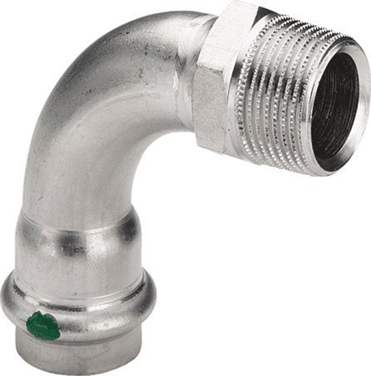 Picture of uk 90° z SC 18 x 1/2 stal szlachetna - nierdze / blyszczacycznik do rur