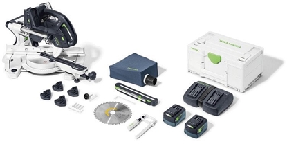 Изображение Leņķzāģis Festool KSC 60 EB 5,0 I-Plus KAPEX; 2x18 V; 2x5,0 Ah akum.