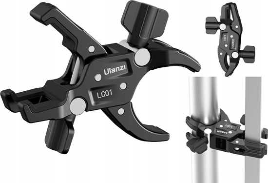 Picture of Ulanzi Podwójne Mocowanie Uchwyt Imado Magic Arm 2x Klips Super Clamp / ULANZI / LC01