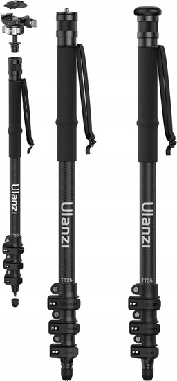 Picture of Ulanzi Profesjonalny Monopod 130cm + Gowica Na Aparat Dslr Kamer Telefon / Ulanzi T069