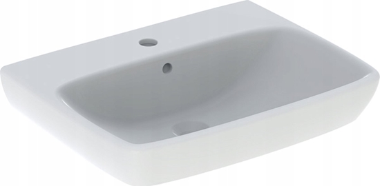 Изображение Umywalka 500.300.01.7 / GEBERIT / SELNOVA SQUARE / UMYWALKA, B60CM, H18CM, T46CM, Z PRZELEWEM, Z OTWOREM NA BATERI /