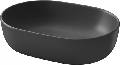 Attēls no Umywalka Cersanit nablatowa Moduo 45 owalna Antracyt mat (K116-107)