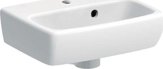 Picture of Umywalka Geberit Geberit Selnova Square Umywalka kompaktowa, B36cm, H14.5cm, T28cm, z przelewem, z otworem na bateri [18]