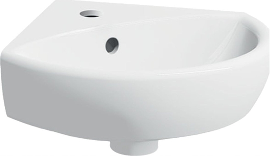 Изображение Umywalka Geberit Geberit Selnova Umywalka kompaktowa narona, B41.5cm, H16.5cm, T41cm, z przelewem, z otworem na bateri [16]