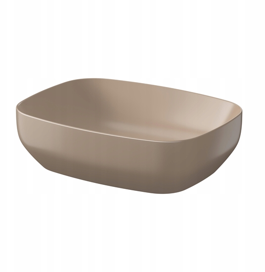 Picture of UMYWALKA NABLATOWA LARGA PROSTOKTNA (50X38) BRZOWY MAT BOX