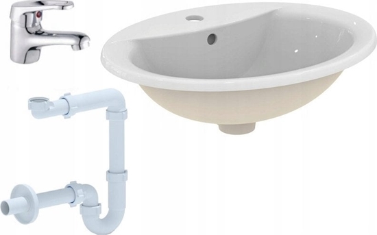 Picture of Umywalka Vidima BASIN MOUNTED SEVADUO 50CM WHITE
