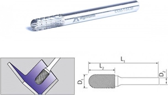 Picture of UN FREZ PALCOWY 6MM C0616/CB