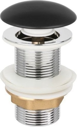 Attēls no UN KOREK DO UMYWALKI CLICK CLACK CZARNY MAT BEZ PRZELEWU (1 SZT)