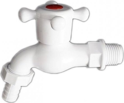 Attēls no UN KRAN - ZAWÓR CZERPALNY-ODCINAJCY PLASTIKOWY 1/2''BIAY ZCB (1 SZT)