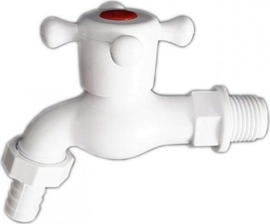 Picture of UN KRAN - ZAWÓR CZERPALNY-ODCINAJCY PLASTIKOWY 1/2''BIAY ZCB (1 SZT)