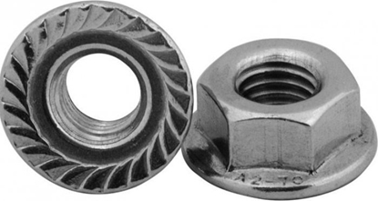 Attēls no UN NAKRÄTKA Z KOÅNIERZEM ZÄBKOWANA A2 DIN 6923 M8