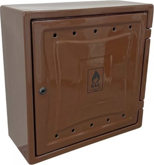 Picture of UN OSÅONA LICZNIKA GAZU Z TWORZYWA 240*600*600MM Z PLECAMI BRÄZ