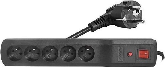 Picture of UN PRZEDUACZ PRZECIWPRZEPICIOWY AL3 5 GNIAZDOWY 1,5M CZARNY (1 SZT)