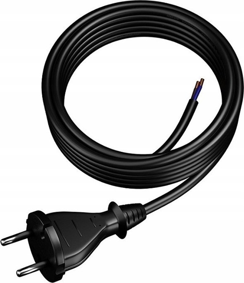 Picture of UN PRZEWÃD PRZYÅÄCZ.Z WTYCZKÄ PROSTÄ IP20 H07RN-F 3M CZARNY