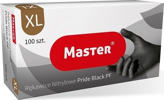 Picture of UN RÄKAWICE NITRYLOWE CZARNE MASTER PRIDE ROZMIAR XL