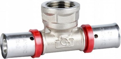 Attēls no UN TRÓJNIK ZAPR. EN 1254-8, 3/4X20X20.DZ. PEX-AL-PEX CHROM (1 SZT)