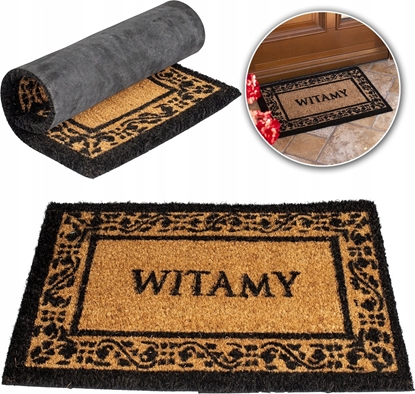 Attēls no UN WYCIERACZKA KOKOS + PCV KERA 6 40 X 60 ' WITAMY '