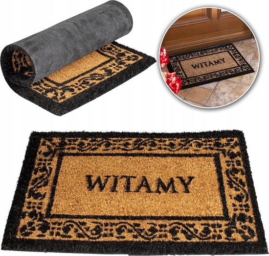 Picture of UN WYCIERACZKA KOKOS + PCV KERA 6 40 X 60 ' WITAMY '