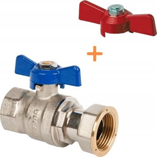 Picture of UN ZAWÃR KULOWY PROSTY Z PÃÅÅRUB. N/CZ Z MOTYL 1/2'' TYP CIÄÅ»KI