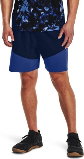 Picture of Under Armour Under Armour Knit Woven Hybrid Shorts 1366167-408 Granatowe L