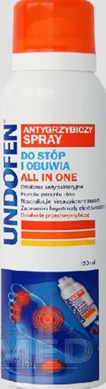 Изображение Undofen Antygrzybiczy Spray do stóp i obuwia 150 ml